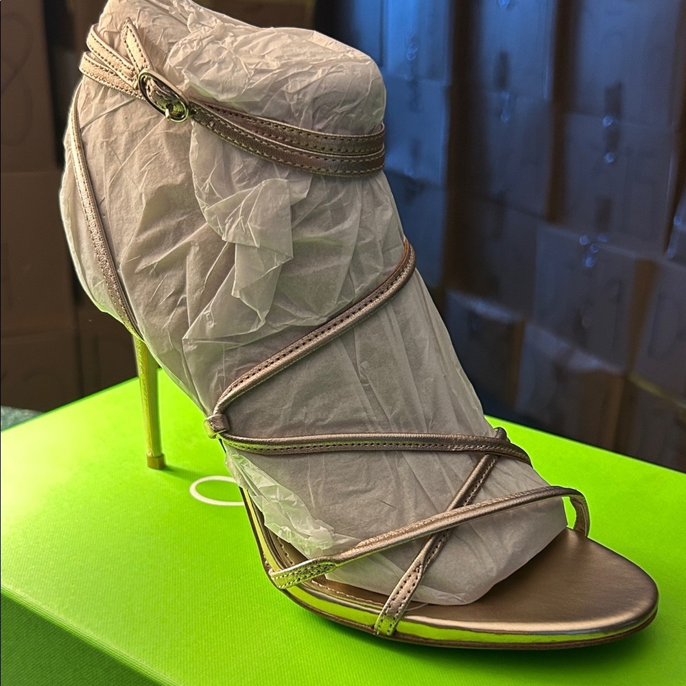 Sam Edelman Sareena Metallic Strappy Heels